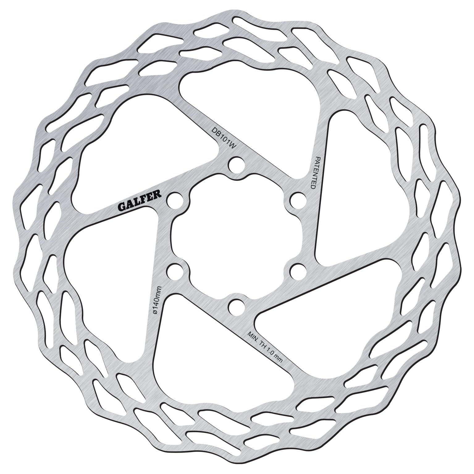 ガルファーブレーキングシステム(GALFER BRAKING SYSTEMS) ディスクローター DB101W DISC WAVE ロード/グラベル用 (6ボルト) 140/1.8mmwb 4d0a72c2｜その他