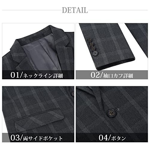 [CEEN] メンズ スーツ スリーピース ビジネス パーティー 披露宴 入学式 卒業式 結婚式 就職用(沖縄・離島の方発送不可）) 1778fded｜詳細画像
