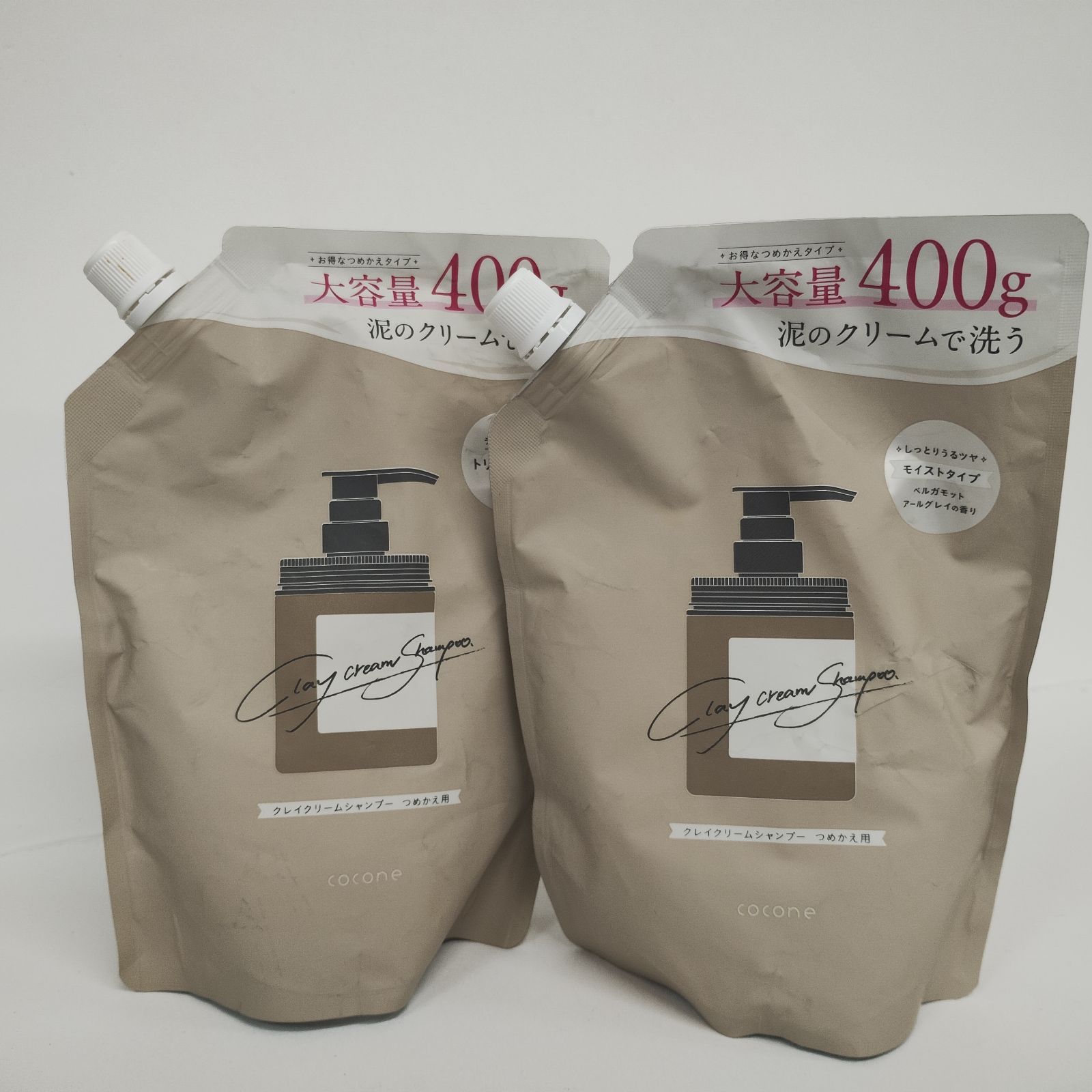 Y5910 K cocone ココネ クレイクリームシャンプー つめかえ用 400g 計2