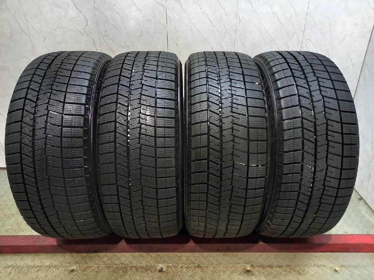 DUNLOP WINTER MAXX WM03 225/50R18 18インチ スタッドレス 4本 21年製 バリ溝 C-HR V37スカイライン エスティマ等　(KTQ049)