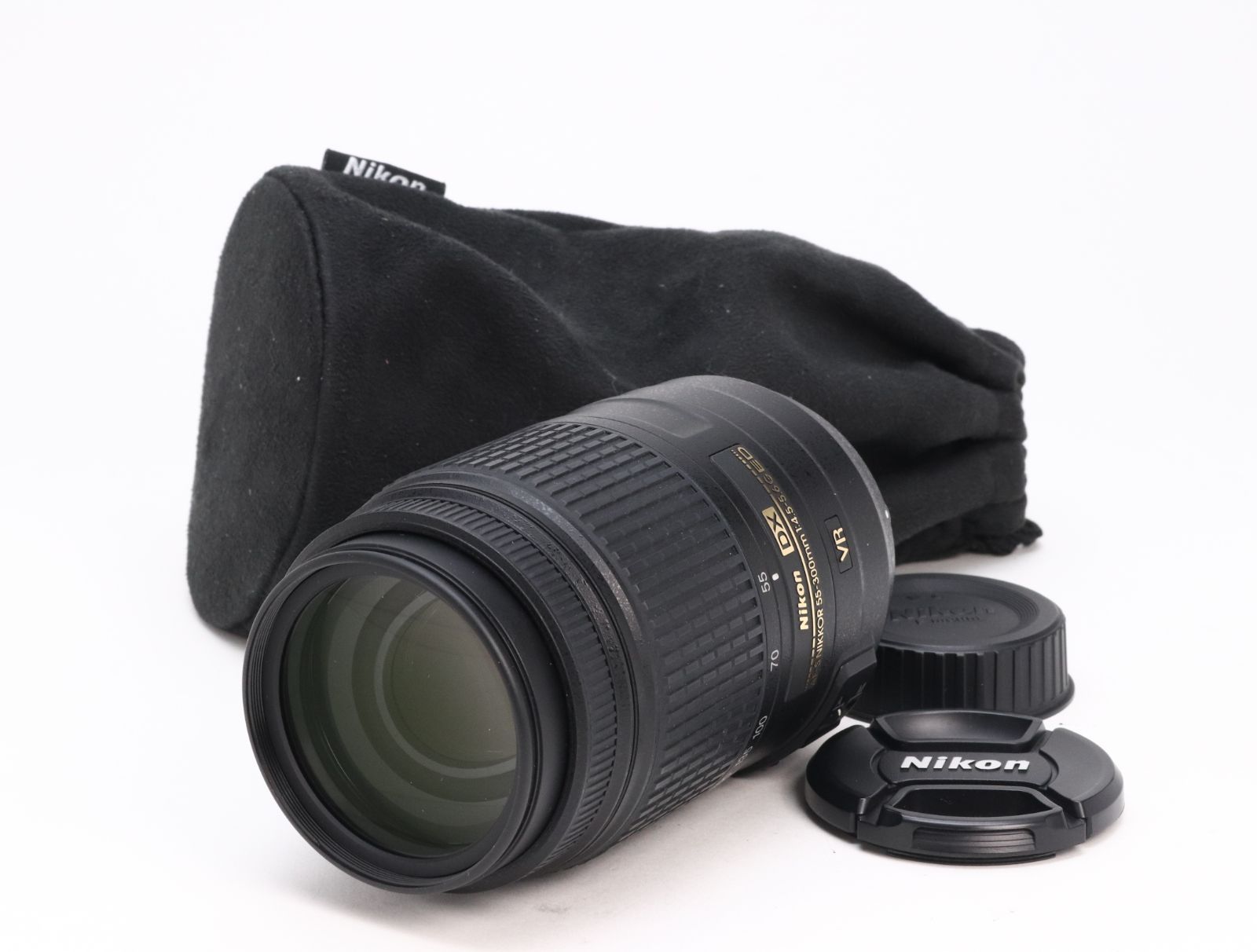 A (美品) Nikon ニコン AF-S DX NIKKOR 55-300mm F4.5-5.6 G ED VR 初期不良返品対応 55-75