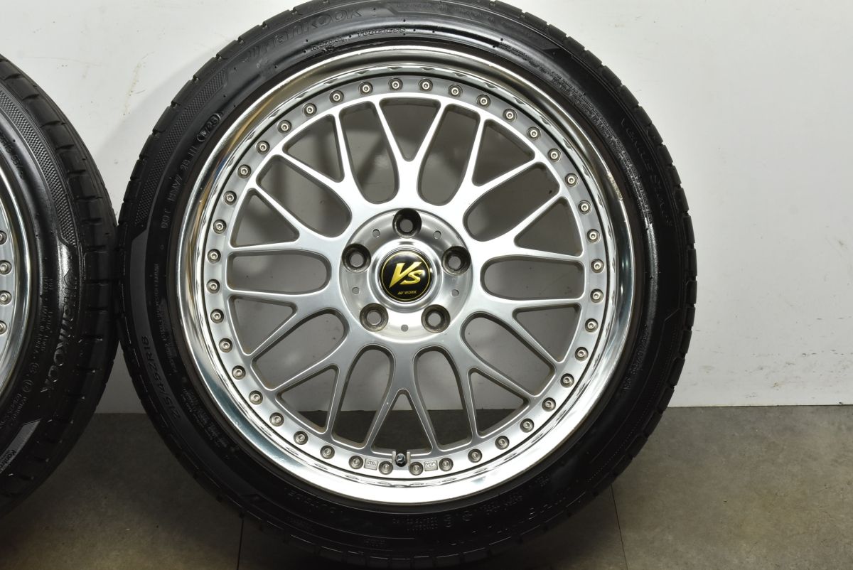 【人気商品】WORK VS XX 18in 8J+45 PCD114.3 ハンコック ベンタス S1 evo3 215/45R18 ノア ヴォクシー ステップワゴン アクセラ アテンザ