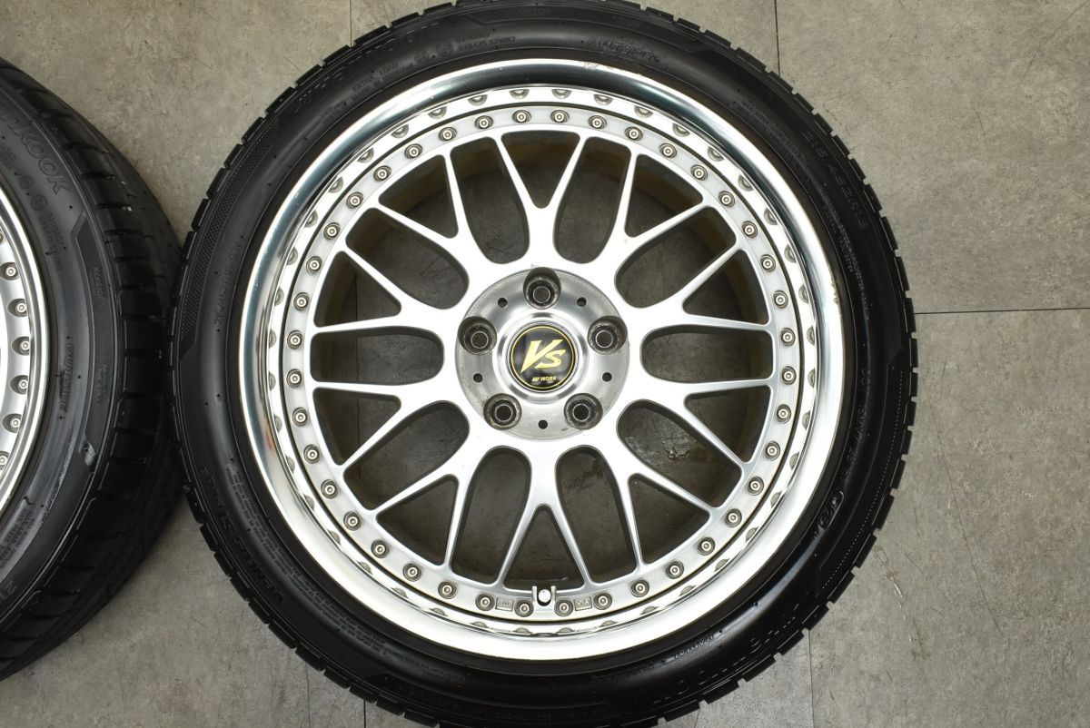 【人気商品】WORK VS XX 18in 8J+45 PCD114.3 ハンコック ベンタス S1 evo3 215/45R18 ノア ヴォクシー ステップワゴン アクセラ アテンザ
