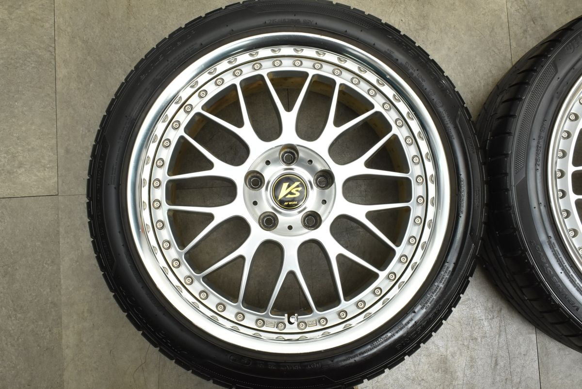 【人気商品】WORK VS XX 18in 8J+45 PCD114.3 ハンコック ベンタス S1 evo3 215/45R18 ノア ヴォクシー ステップワゴン アクセラ アテンザ