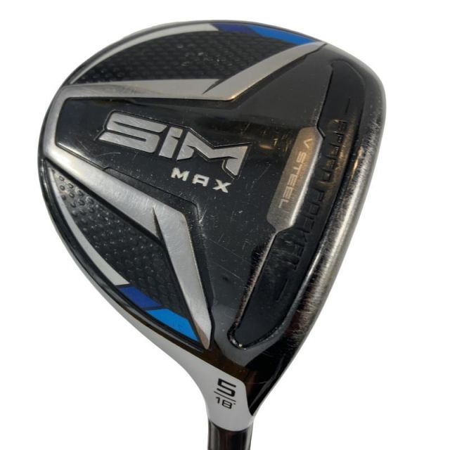 【中古】 テーラーメイド SIM MAX 5W フェアウェイウッド FW TENSEI BLUE TM50(FW) (フレックスSR) メンズ 男性用 右利き 右用 Cランク ゴルフクラブ