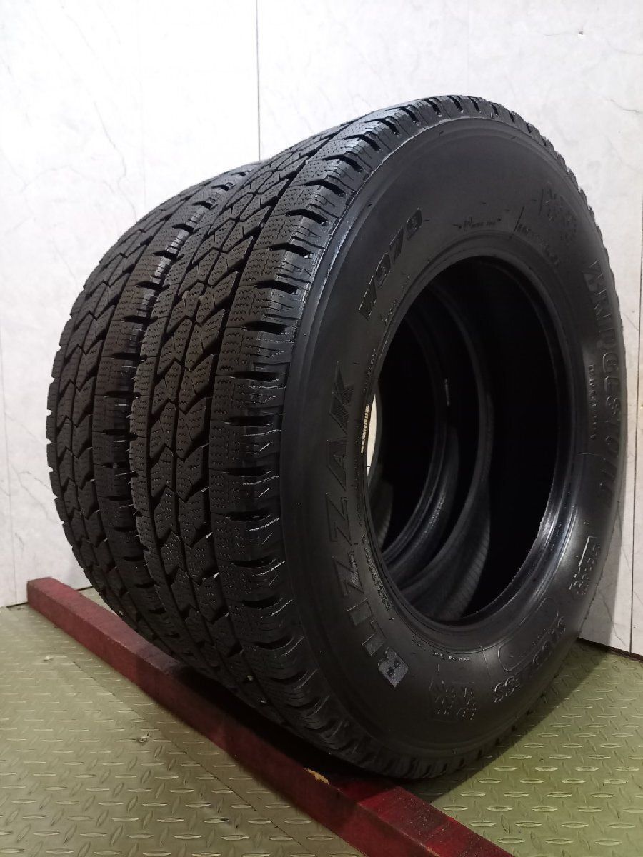 BS BRIDGESTONE BLIZZAK W979 225/70R16 117/115L LT 16インチ ライトトラック用 スタッドレス 2本 23年製 バリ溝 キャンター等　(KTJ673)