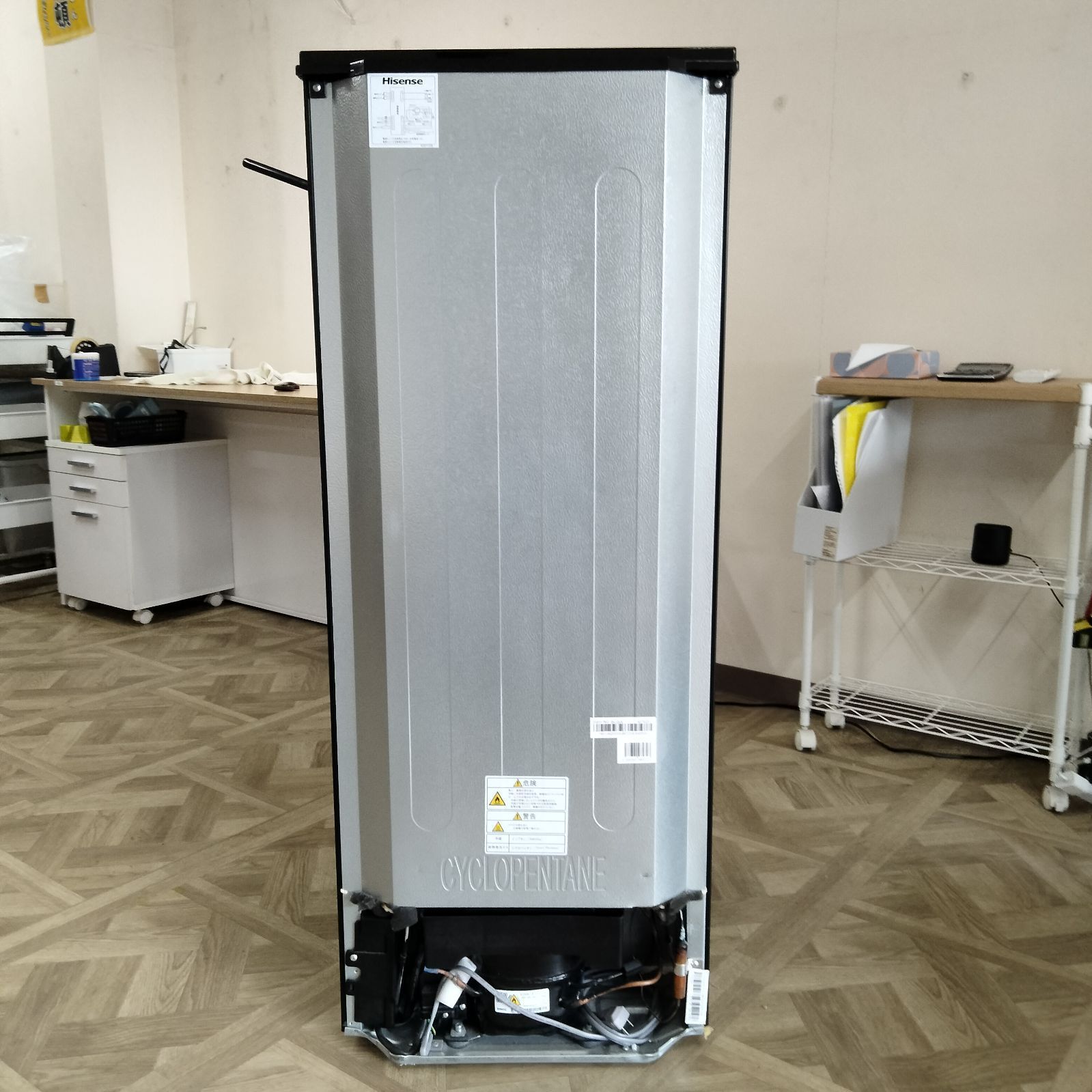 N-7120] Hisense ハイセンス ノンフロン冷凍冷蔵庫 154L 2021年製 HR 