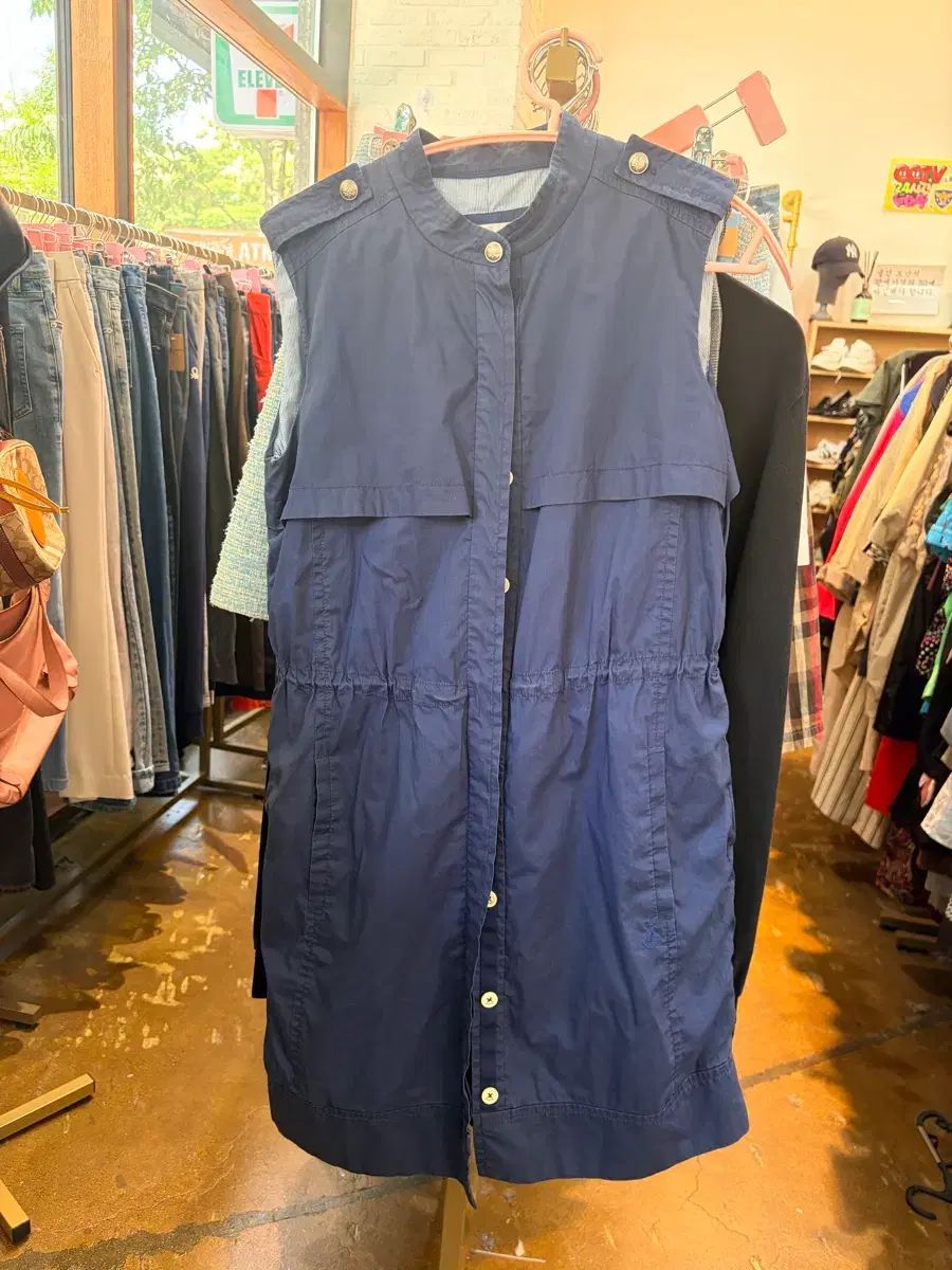 BEAN POLE ビーンポール ネイビー ブルー ベスト ONE PIECE