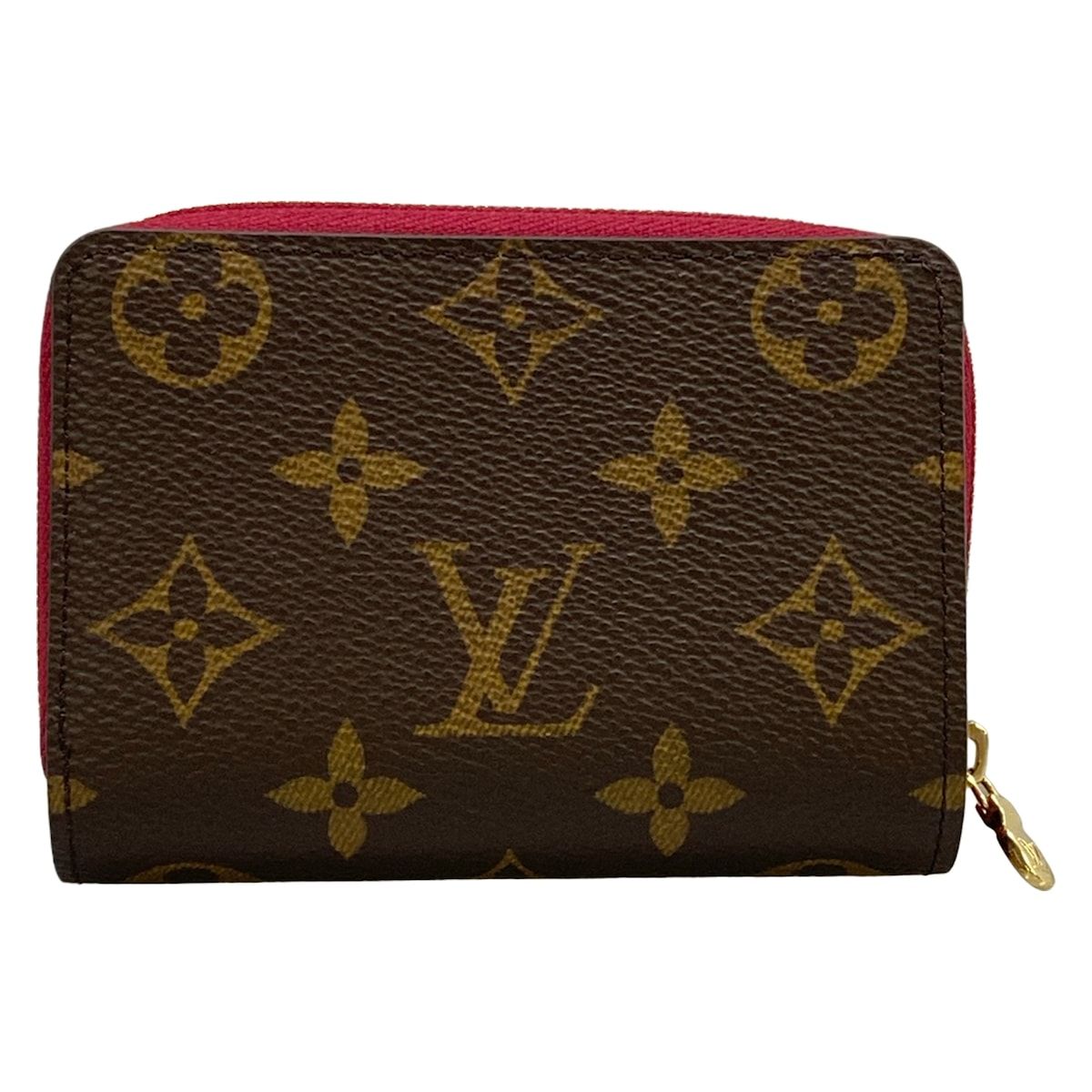 LOUIS VUITTON(ルイヴィトン) 2つ折り財布 モノグラム美品 ポルトフォイユルー M82377 フューシャ