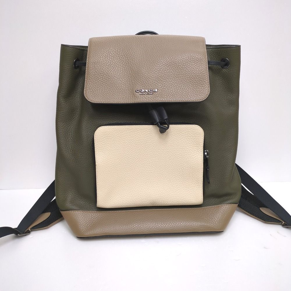 Dz422301 コーチ リュック・デイパック ペース ラージ バックパック シグネチャー C5294 オリーブ COACH 中古