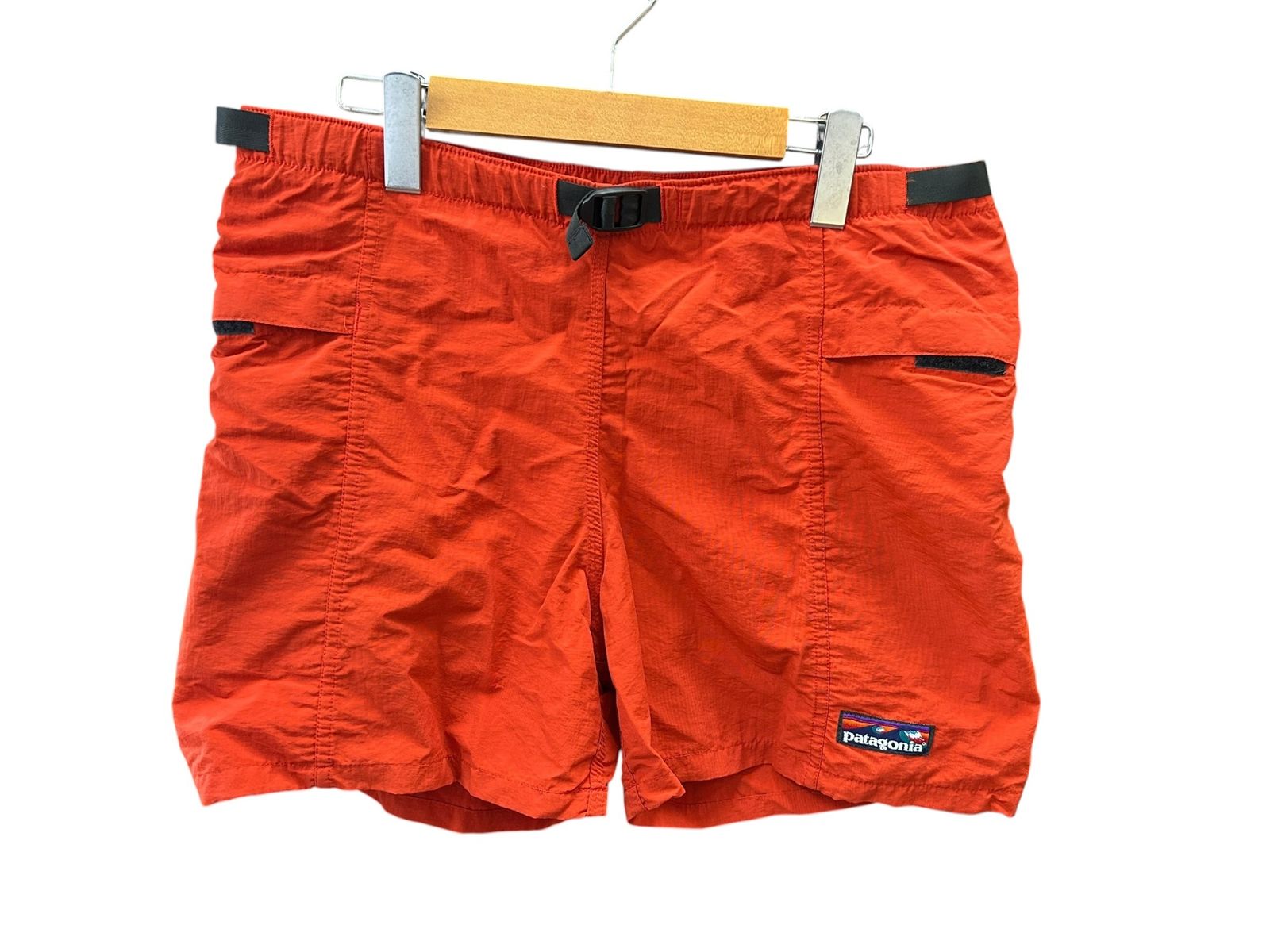 patagonia (パタゴニア) 95年製 波タグ リバーショーツ ショートパンツ ナイロン 裏地メッシュ ジャマイカ製 57081 S レッド メンズ/027