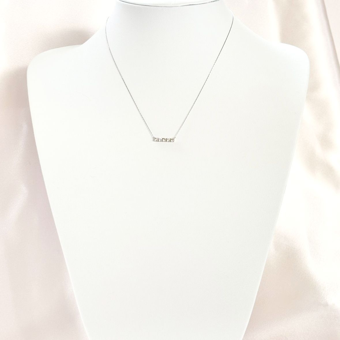 Pt900/850 ダイヤモンド ネックレス Pt900/850 ダイヤモンド ネックレス