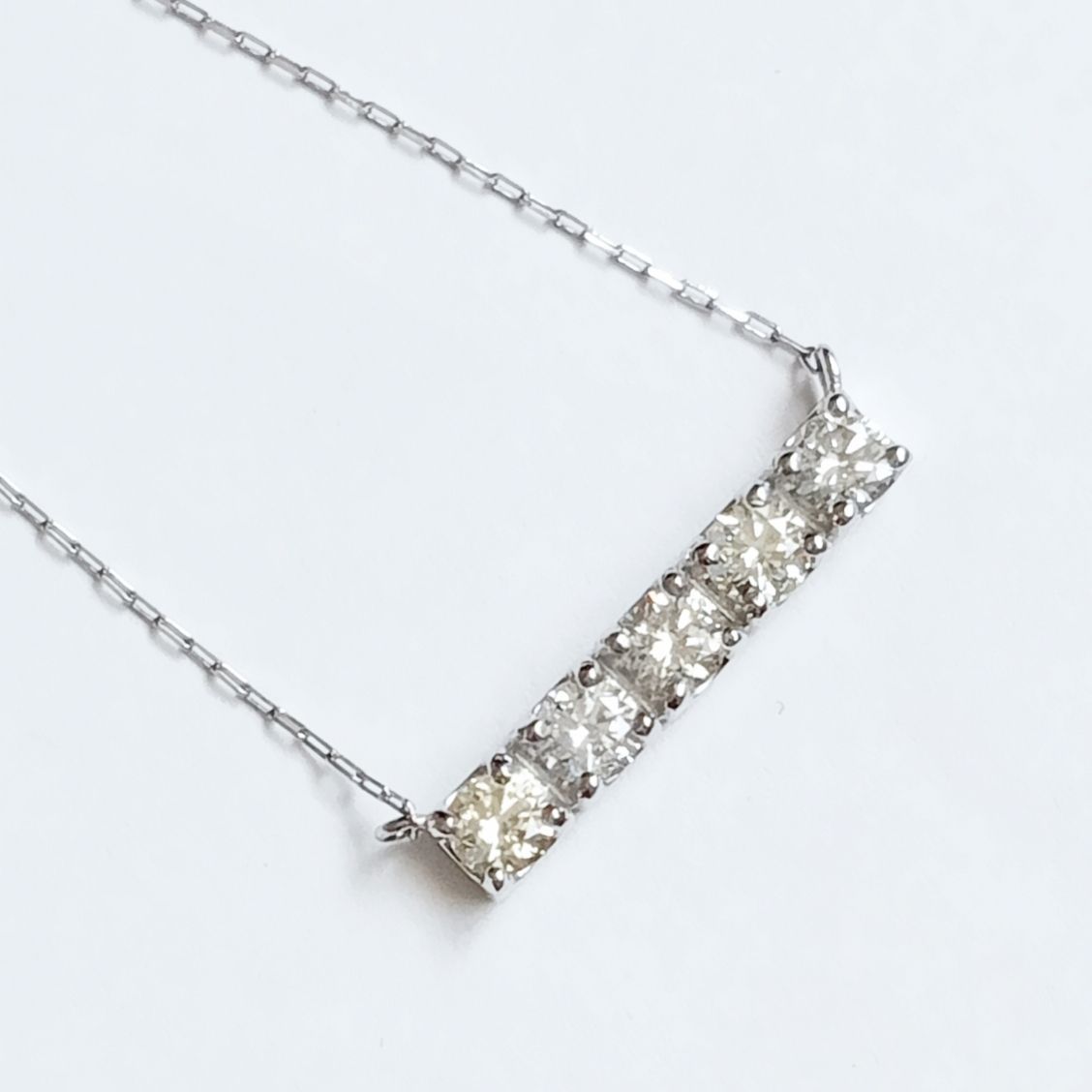Pt900/850 ダイヤモンド ネックレス Pt900/850 ダイヤモンド ネックレス