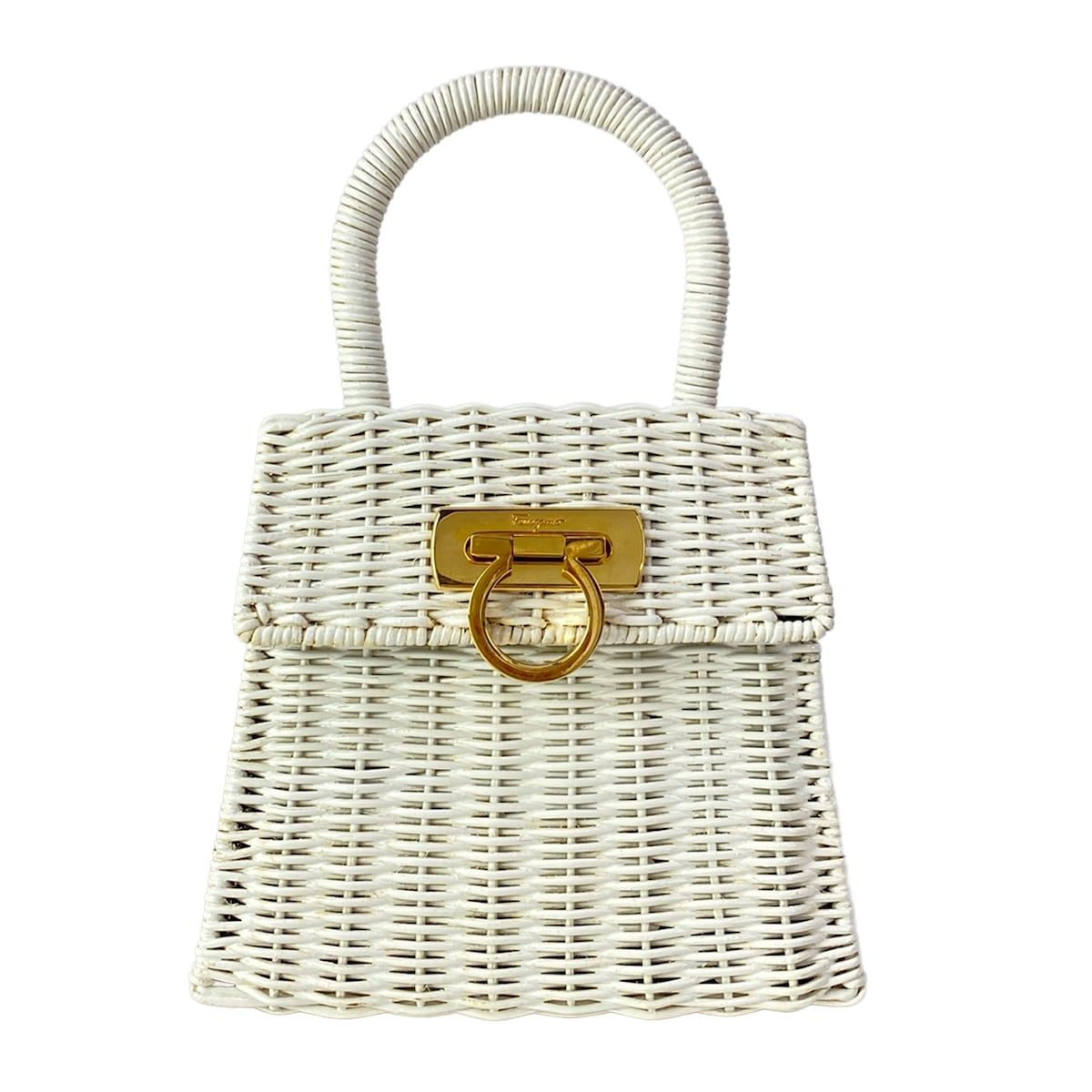 FERRAGAMO/SalvatoreFerragamo(サルバトーレフェラガモ) ハンドバッグ ガンチーニ 白