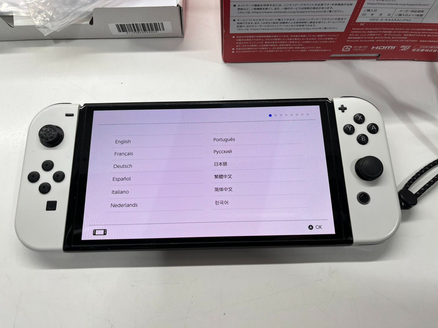 ● Nintendo Switch 任天堂 スイッチ 有機ELモデル Joy-Con ホワイト HEG-S-KAAAA ● ● Nintendo Switch 任天堂 スイッチ 有機ELモデル Joy-Con ホワイト HEG-S-KAAAA ●