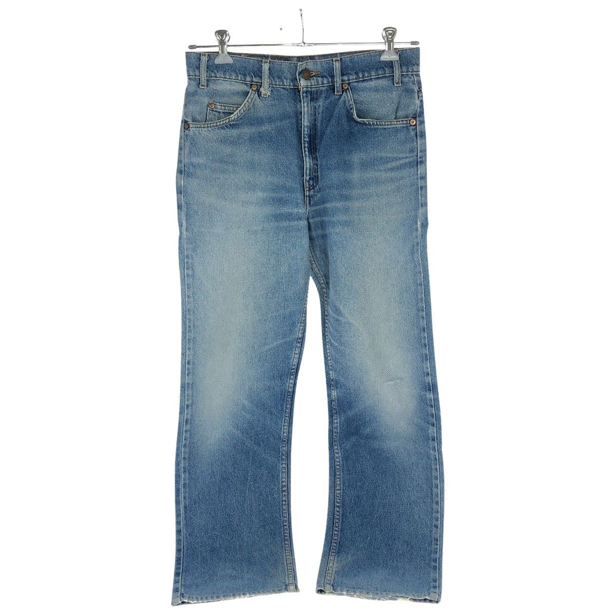 80s Levis ジーンズ 505 SIZE W32×L34 81年製 メキシコ製 オレンジタブ 古着 ダメージ有 インディゴ
