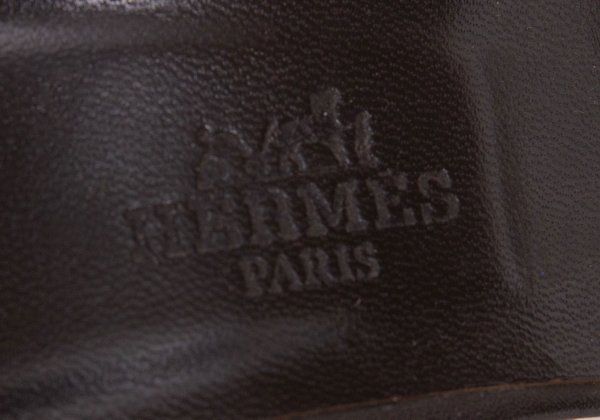 エルメスHERMES キャンバスレザーコンビベルトストラップサンダル 茶36.5(23.5cm位) エルメスHERMES キャンバスレザーコンビベルトストラップサンダル 茶36.5(23.5cm位)