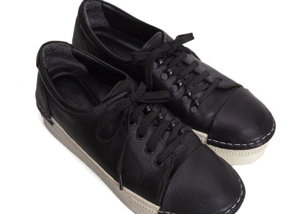 ズッカzucca プラットフォームレザーローカットスニーカー 黒L(24.5位) ズッカzucca プラットフォームレザーローカットスニーカー 黒L(24.5位)