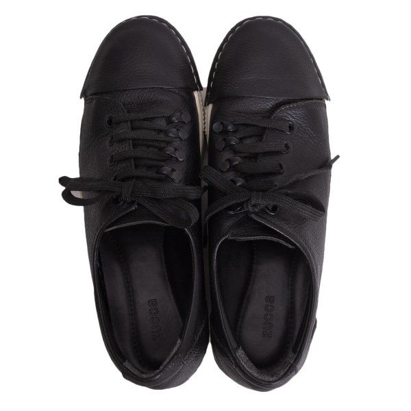 ズッカzucca プラットフォームレザーローカットスニーカー 黒L(24.5位) ズッカzucca プラットフォームレザーローカットスニーカー 黒L(24.5位)