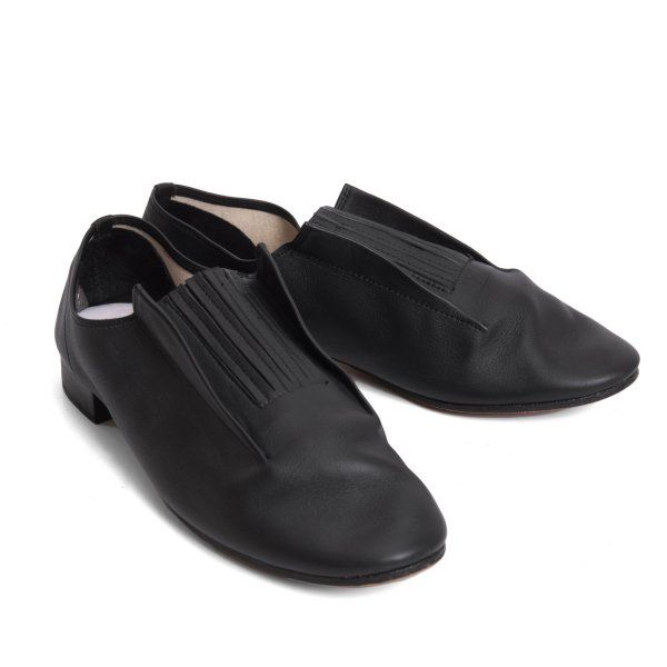 ヨウジヤマモト ファム×レペットYohji Yamamoto FEMME×repetto 国内169足限定 フロントゴアレザーシューズ 黒40(24cm位)