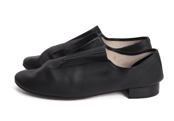 ヨウジヤマモト ファム×レペットYohji Yamamoto FEMME×repetto 国内169足限定 フロントゴアレザーシューズ 黒40(24cm位)