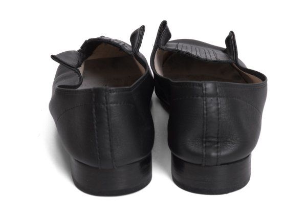 ヨウジヤマモト ファム×レペットYohji Yamamoto FEMME×repetto 国内169足限定 フロントゴアレザーシューズ 黒40(24cm位)