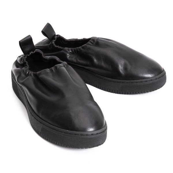 タケシコウサカバイ ワイズ ピンクレーベルTAKESHI KOSAKA by Y's Pink Label レザーバレエシューズ 黒38(24cm位)