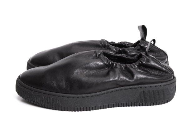 タケシコウサカバイ ワイズ ピンクレーベルTAKESHI KOSAKA by Y's Pink Label レザーバレエシューズ 黒38(24cm位)