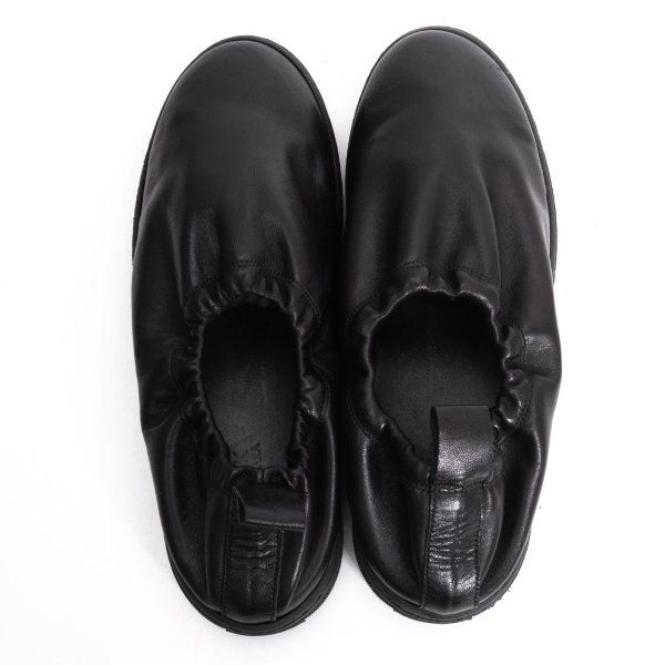 タケシコウサカバイ ワイズ ピンクレーベルTAKESHI KOSAKA by Y's Pink Label レザーバレエシューズ 黒38(24cm位)