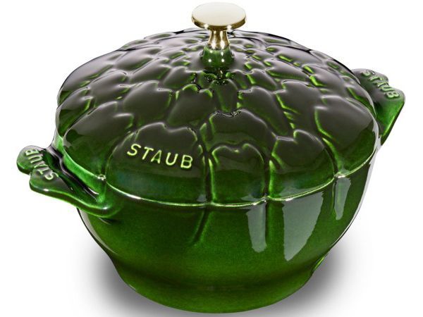 希少！　Staub ストウブ　アーティチョークココット （バジルグリーン）　絶版モデル