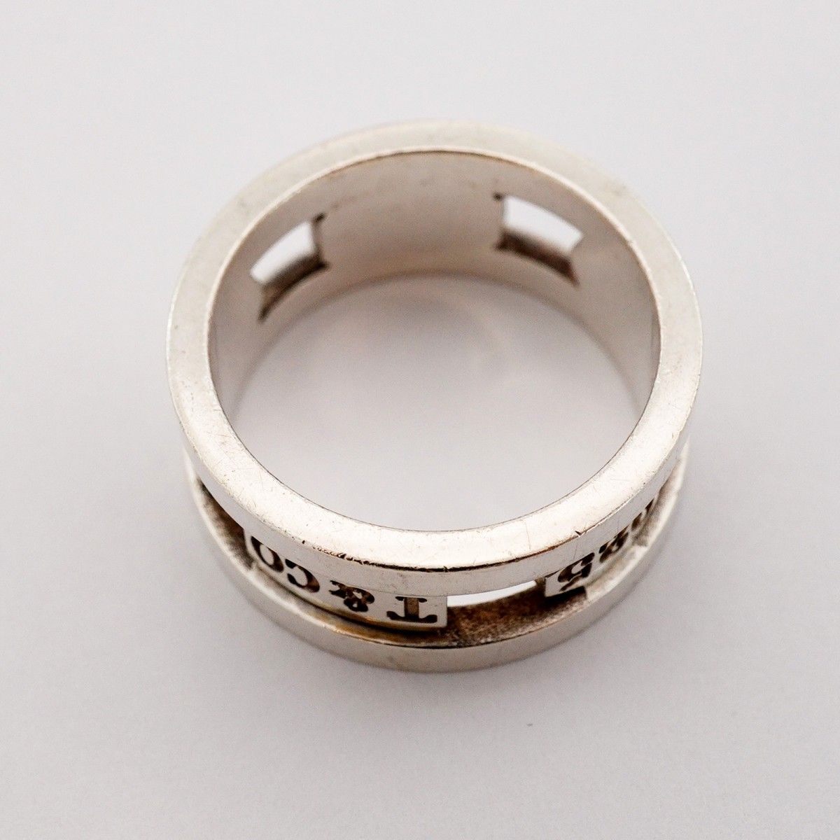 【6jeb0048-k】ティファニー リング 1837/エレメント シルバー925 17号【中古】メンズ 【6jeb0048-k】ティファニー リング 1837/エレメント シルバー925 17号【中古】メンズ