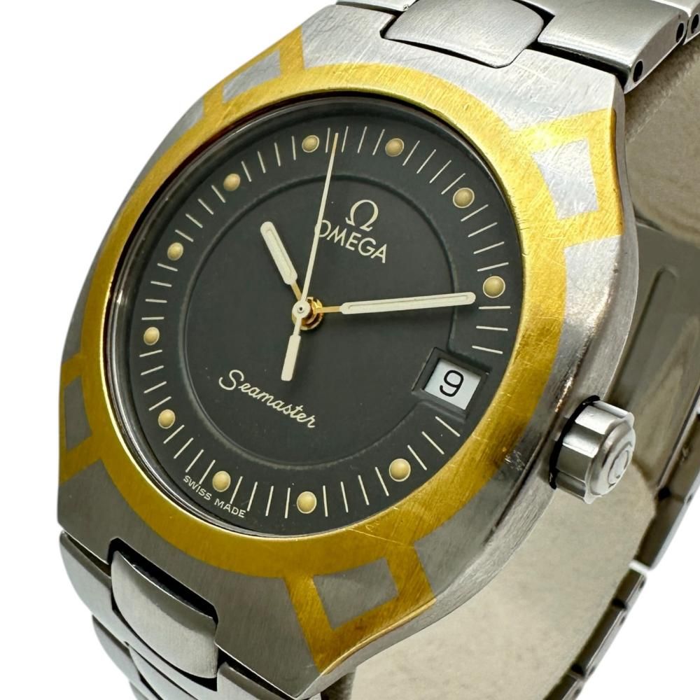 【OMEGA/オメガ】2510.40 腕時計 ステンレススチール/YG クオーツ グレー文字盤/シルバー/ゴールド メンズ 【中古】【真子質店】【GD】