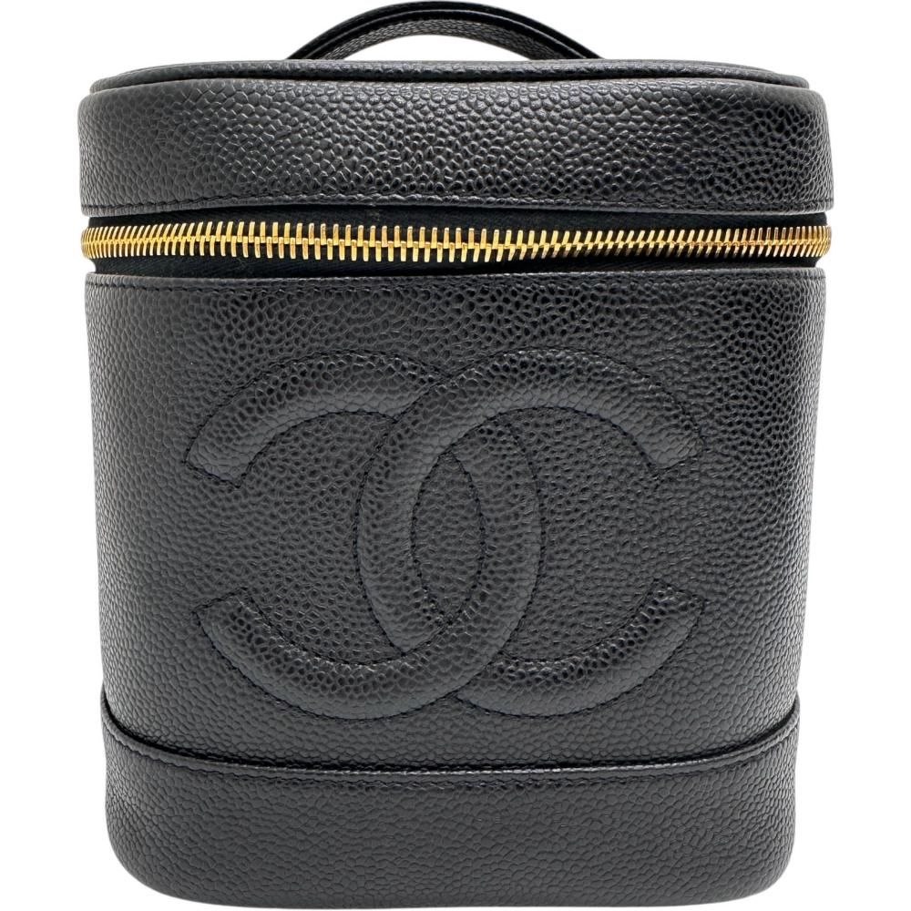 【CHANEL/シャネル】ハンドバッグ 6番台（2000年頃） キャビアスキン ブラック/ゴールド金具 レディース 【中古】【真子質店】【BL】