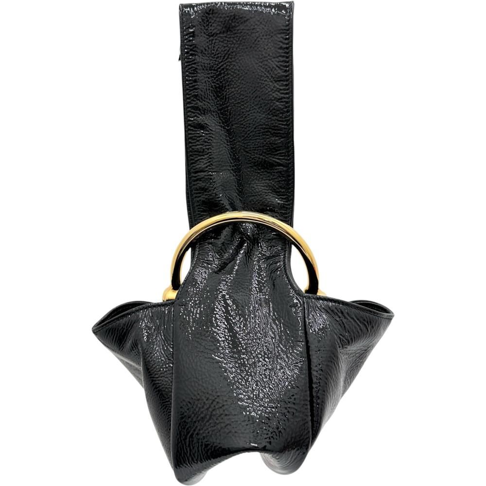 GUCCI/グッチ】850100 クラッチバッグ パテントレザー ブラック