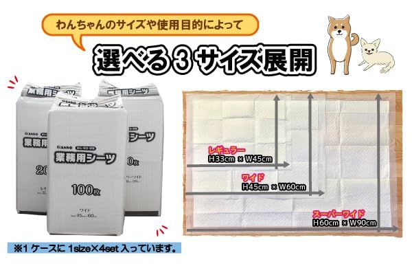 ペットシーツ・トイレシート〔レギュラーサイズ〕 1枚当り4.47円がさらに4.28円！！枚数変わらず800枚（200枚×4個）約35枚分もお得♪【トイレ用品】【オシッコ】【使い捨て】【業務用】