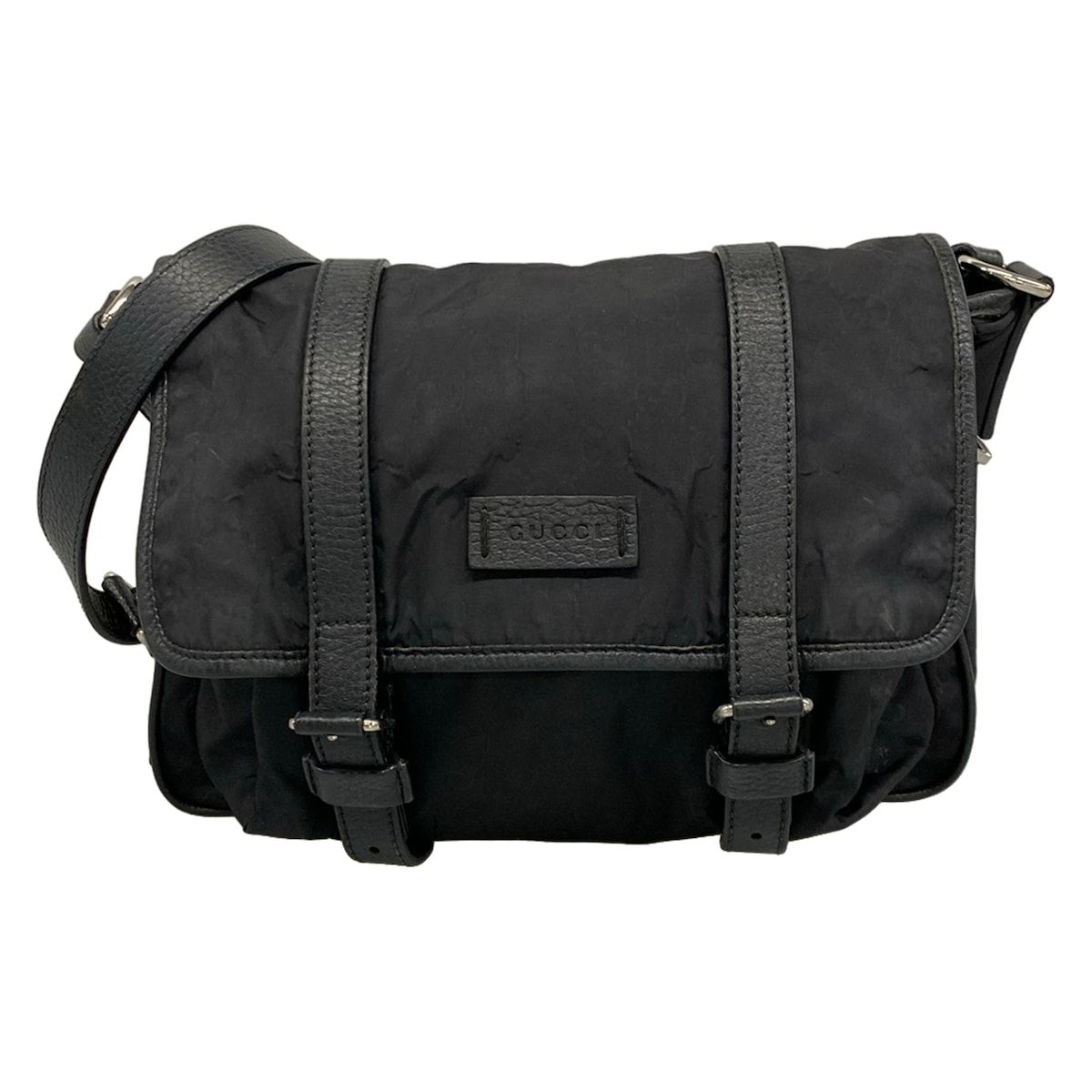 GUCCI(グッチ) ショルダーバッグ - 黒 レザー
