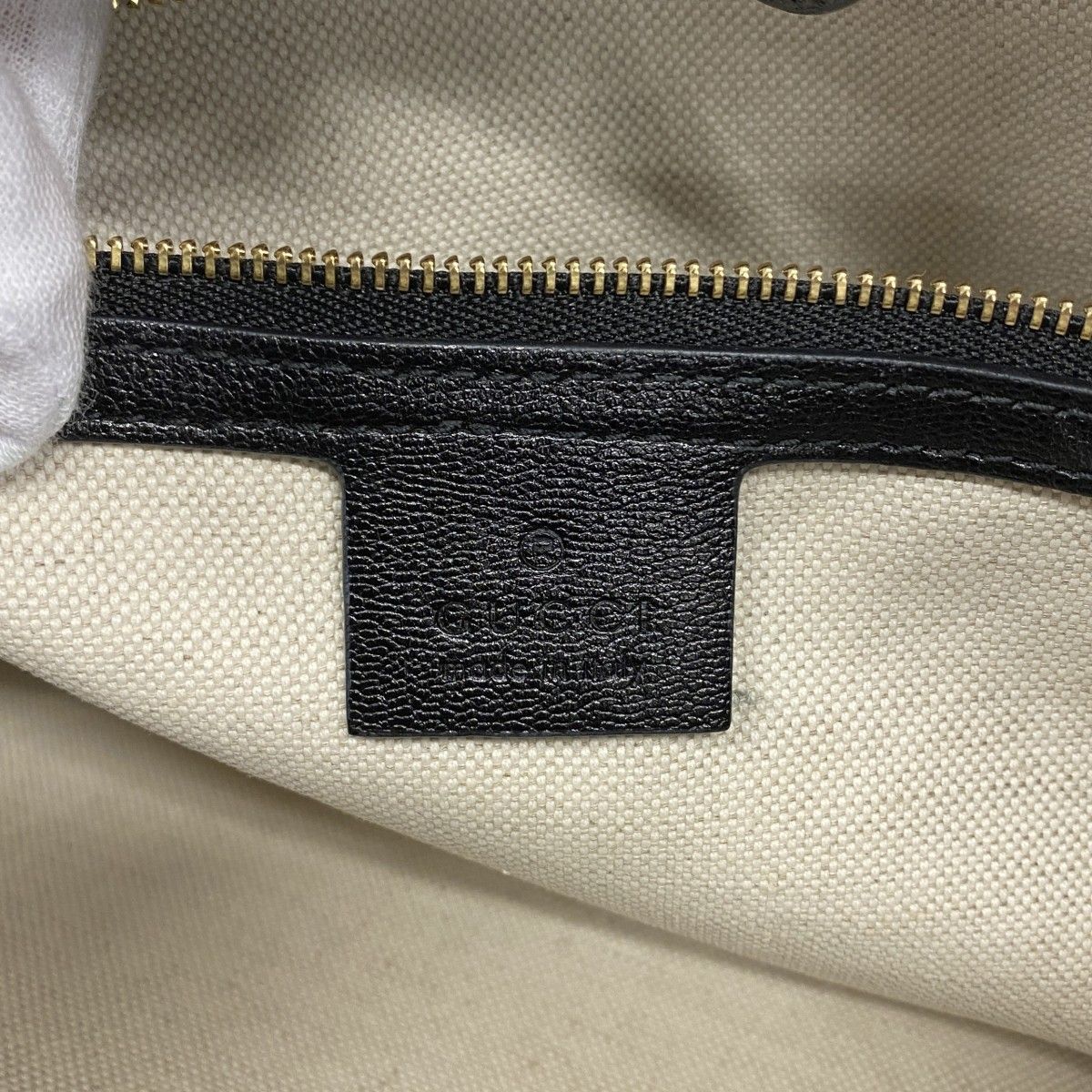 【6ec2011-k】グッチ トートバッグ ホースビット 621144 レザー ブラック ゴールド金具 2wayバッグ【中古】レディース