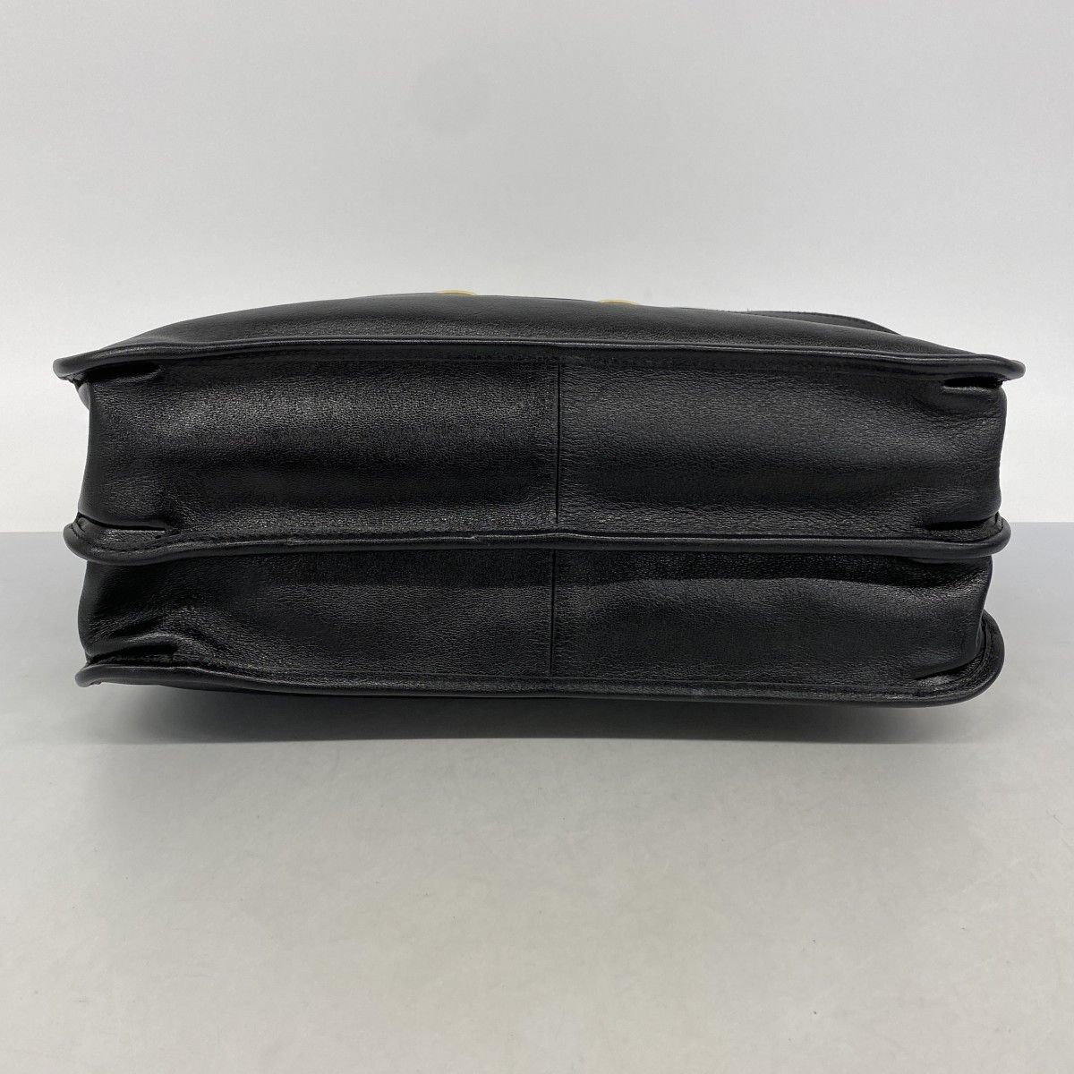 【6ec2011-k】グッチ トートバッグ ホースビット 621144 レザー ブラック ゴールド金具 2wayバッグ【中古】レディース
