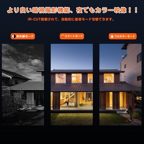 ☆新品☆【500万画素・自動追跡機能】 YESKAMOO 防犯カメラ 屋外 ワイヤレス 360°全方位監視 Ptzカメラランキング AI人物検知 人感発光 夜間カラー 音声警報 動体検知 監視カメラ 録画機能付き 常時録画 録音 双方向通話 448c3d10