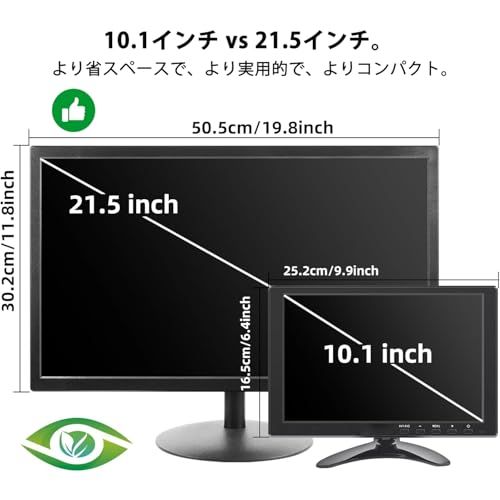 ☆新品☆10.1インチモニター 小型 ディスプレイ 液晶ディスプレイ モニター/HDMI VGA AV BNC USB ポート/ 1024x 600/ 16:9 VESAマウント/スピーカー内蔵/リモコン CCTV防犯カメラ DVR PC ゲ 02930e1b