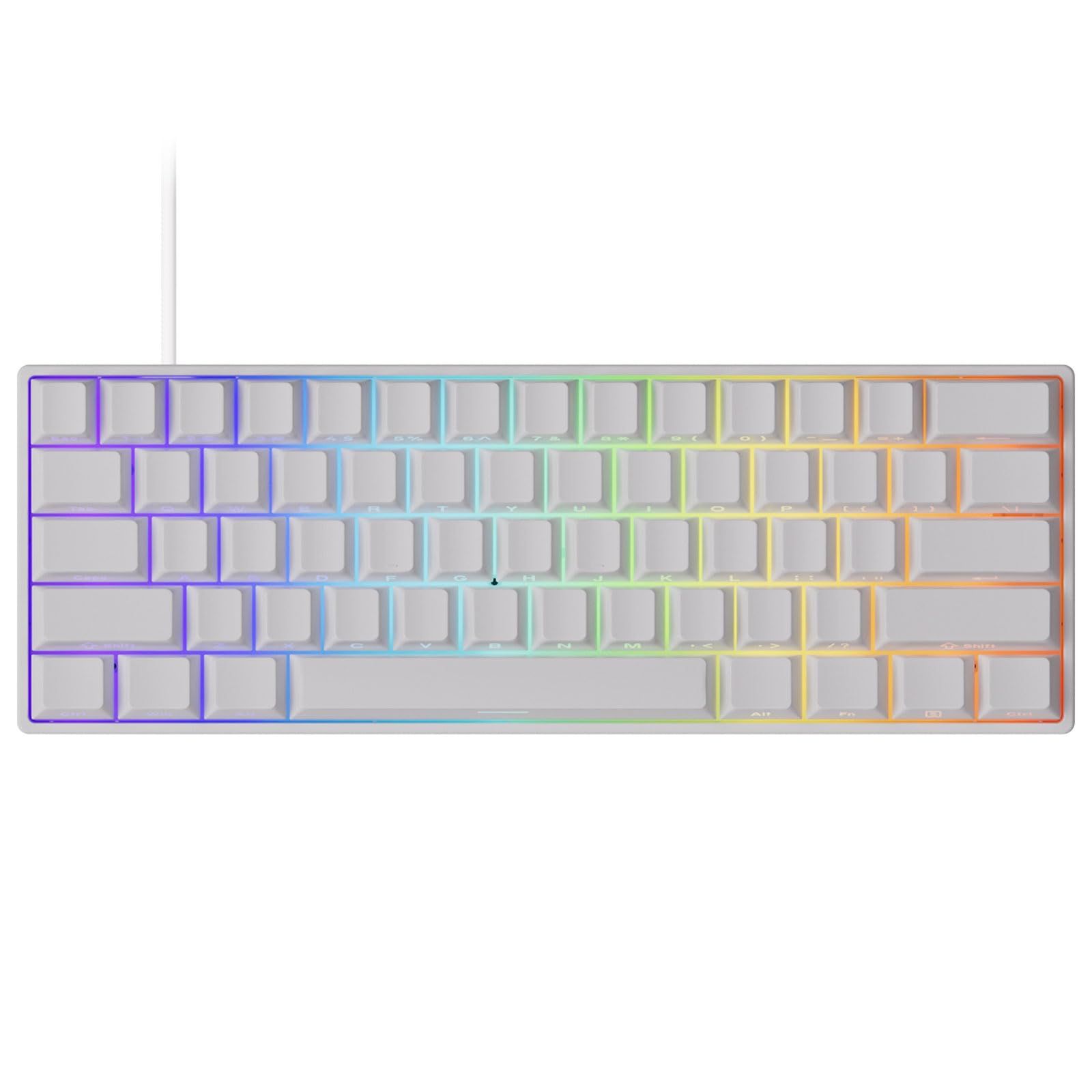 ☆新品☆【国内正規品】MonsGeek(モンスギーク) FUN60 Pro SP 有線モデル HEセンサー 0.01mm ラピッドトリガー対応 磁気スイッチ Akko Glare Magnetic Switch 英語配列 テンキーレス サイド ad099727