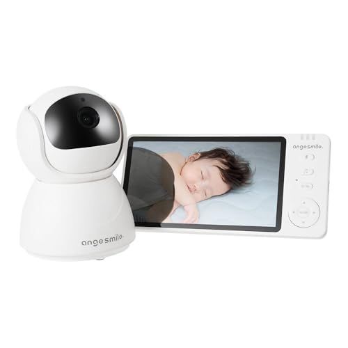 ☆新品☆[wifi不要・音声/温度検知] アンジュスマイル ベビーモニター 見守りカメラ モニター付き 見守りカメラ 4倍ズーム 暗視 双方向通話 スマホ不要 モニター／カメラセット 赤ちゃん 子ども 介護 防犯 7a679d2e