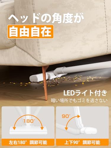 ☆新品☆【2026新登場】掃除機 コードレス 25000pa超強力吸引 ハンディスティックク 超軽量 リーナー vacuum cleaner cordless そうじき 電気掃除機 2wayタイプ LEDライト付き 自走式 多重濾過 HEPA b9841e6d