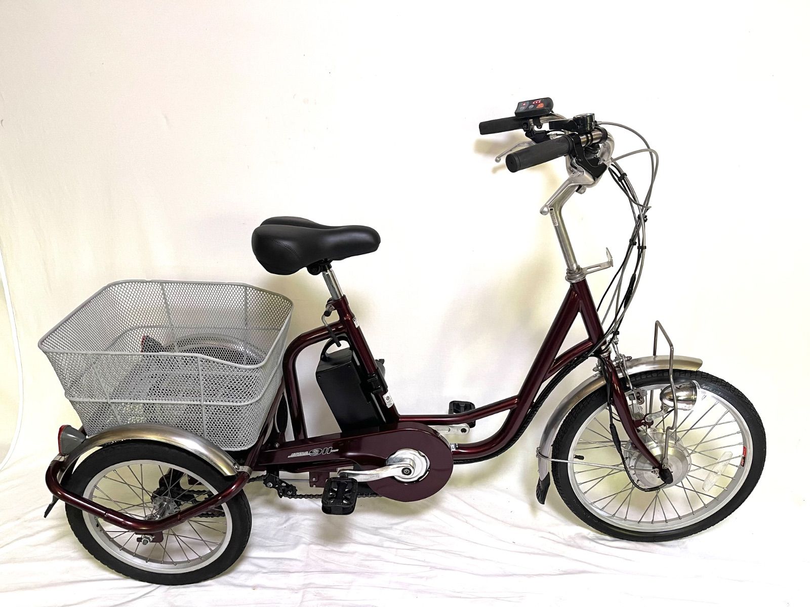 0355【動作確認済】送料無料 ACTIVEPLUS+911 電動アシスト三輪自転車 5.8Ah 20-16インチ