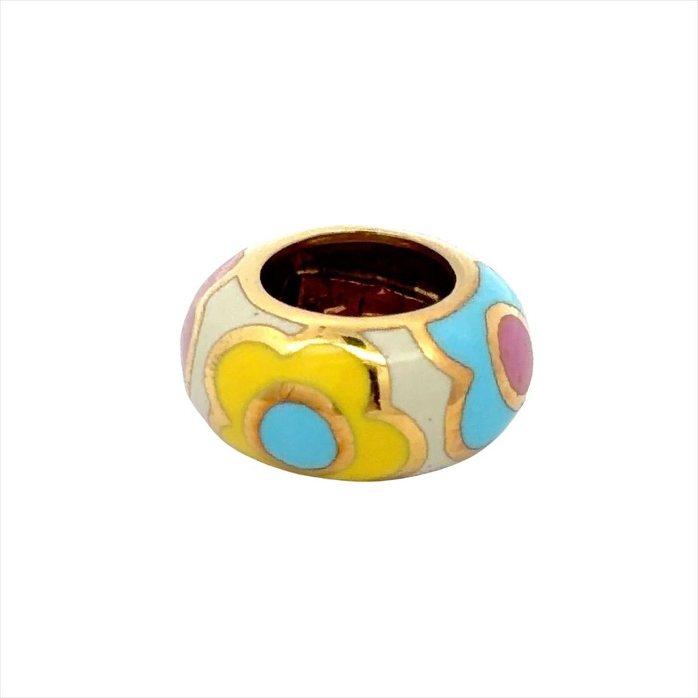 ポンテヴェキオ Ponte Vecchio フラワー プリント ペンダントトップ マルチカラー【中古】