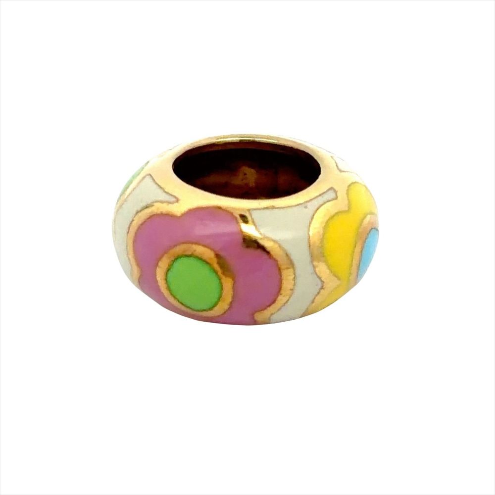 ポンテヴェキオ Ponte Vecchio フラワー プリント ペンダントトップ マルチカラー【中古】