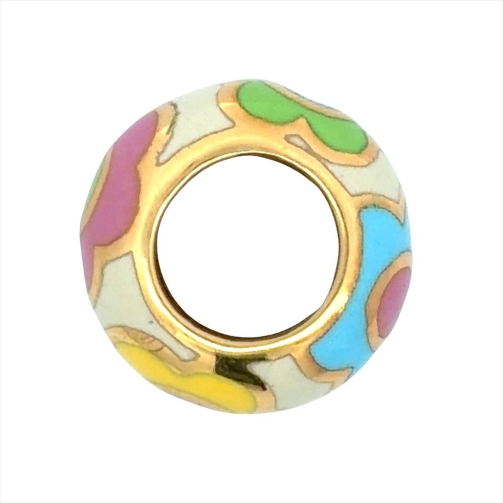 ポンテヴェキオ Ponte Vecchio フラワー プリント ペンダントトップ マルチカラー【中古】