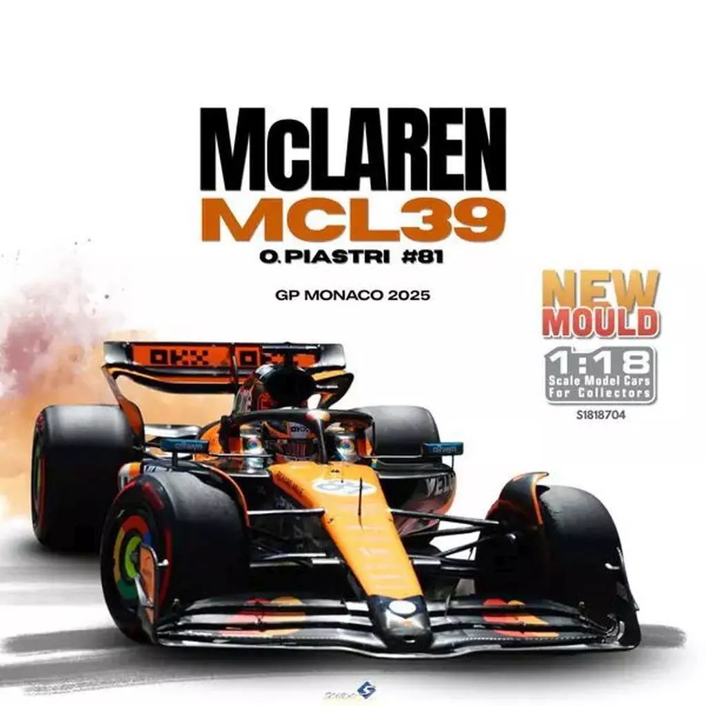 【中古】ミニカー 1/18 マクラーレン MCL39 モナコGP 2025 O.ピアストリ #81 [S1818704]