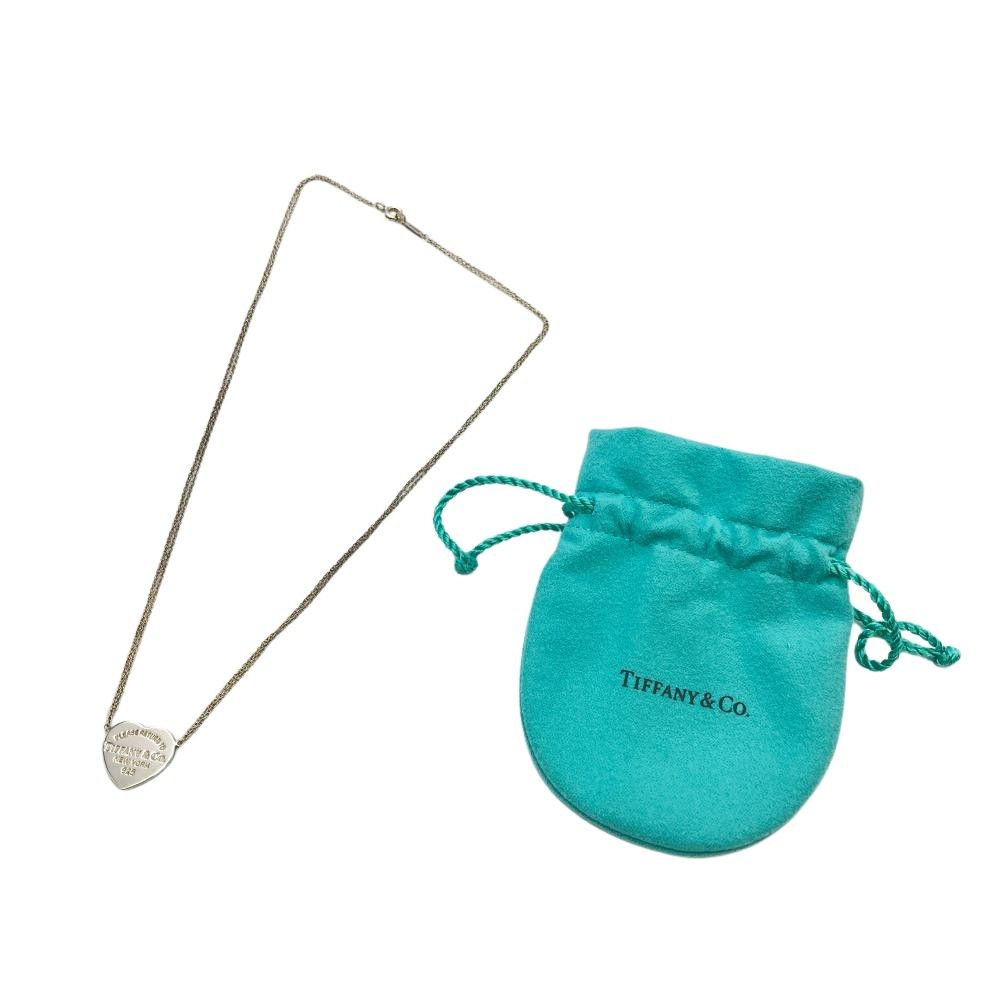 ティファニー Tiffany&Co. リターントゥ ハート ダブルチェーン ネックレス SV925 4.0g シルバー【中古】