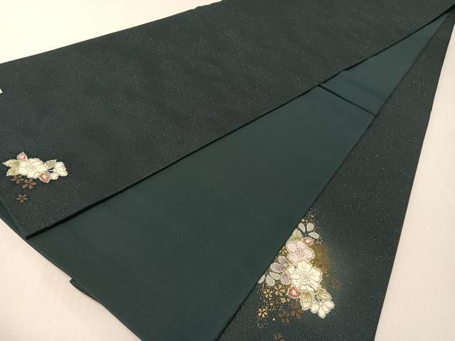 平和屋着物●越後十日町の一流染匠　桐屋・翠山工房　太鼓柄袋帯　辻が花　絞り　銀通し地　正絹　逸品　未使用　CABG1711vp